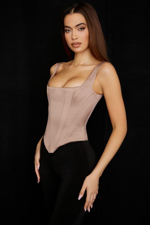 House of CB corset long en satin pierre rafa N888H68 vêtements