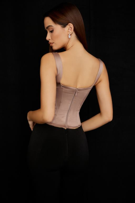 House of CB corset long en satin pierre rafa N888H68 vêtements