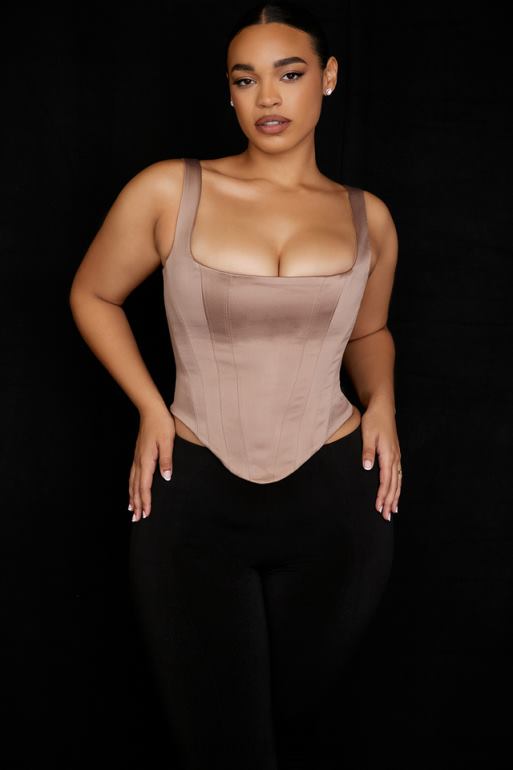 House of CB corset long en satin pierre rafa N888H68 vêtements