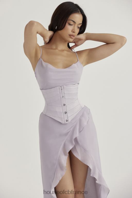 House of CB corset sous la poitrine en satin gris vienne N888H49 vêtements