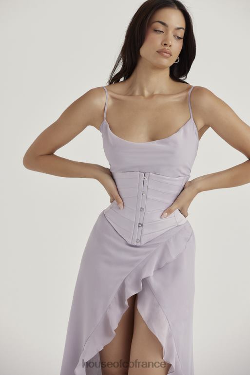House of CB corset sous la poitrine en satin gris vienne N888H49 vêtements