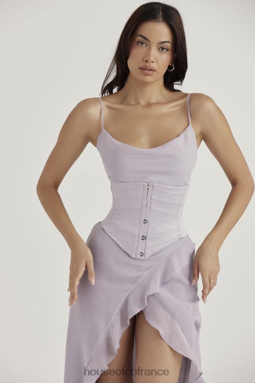 House of CB corset sous la poitrine en satin gris vienne N888H49 vêtements