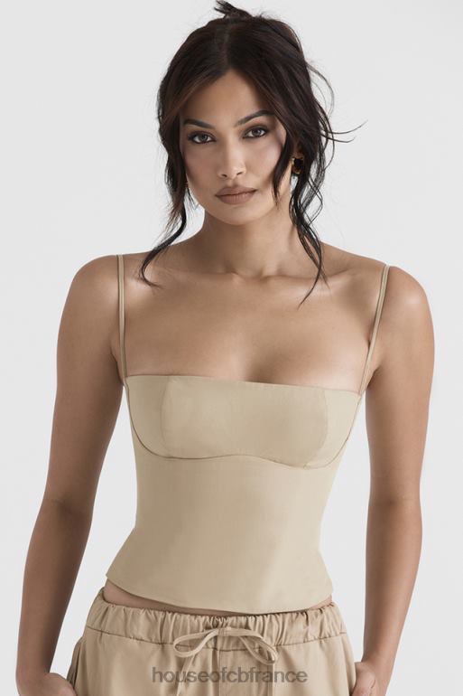House of CB corset structuré audette camel N888H46 vêtements