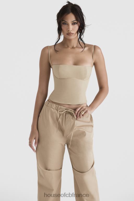House of CB corset structuré audette camel N888H46 vêtements