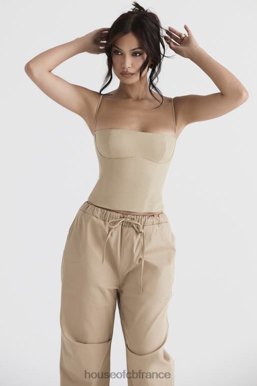 House of CB corset structuré audette camel N888H46 vêtements