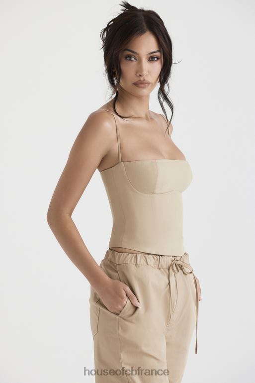 House of CB corset structuré audette camel N888H46 vêtements