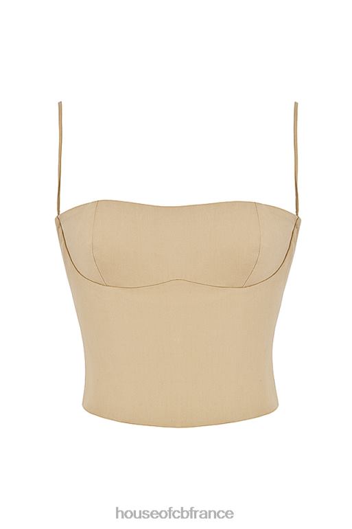 House of CB corset structuré audette camel N888H46 vêtements