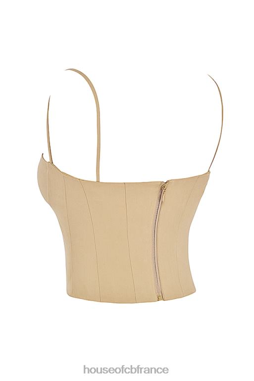 House of CB corset structuré audette camel N888H46 vêtements