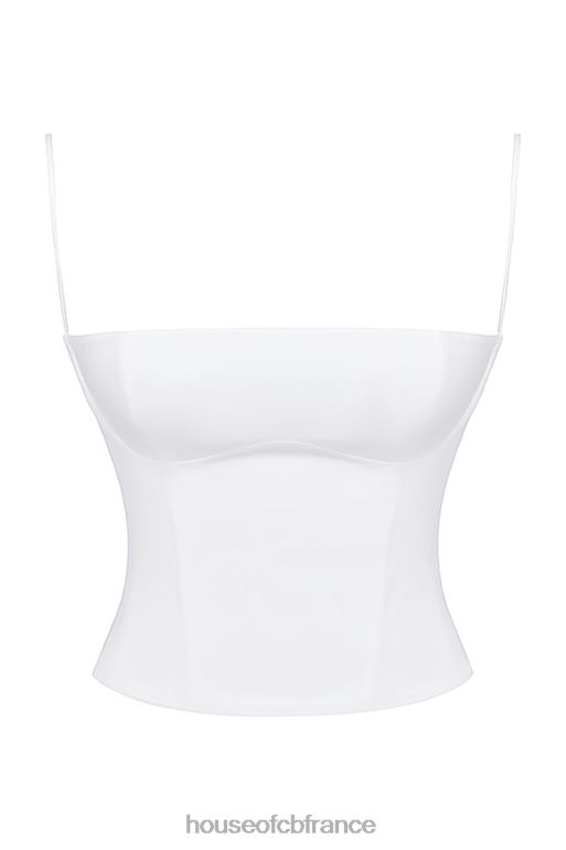 House of CB corset structuré blanc audette N888H22 vêtements