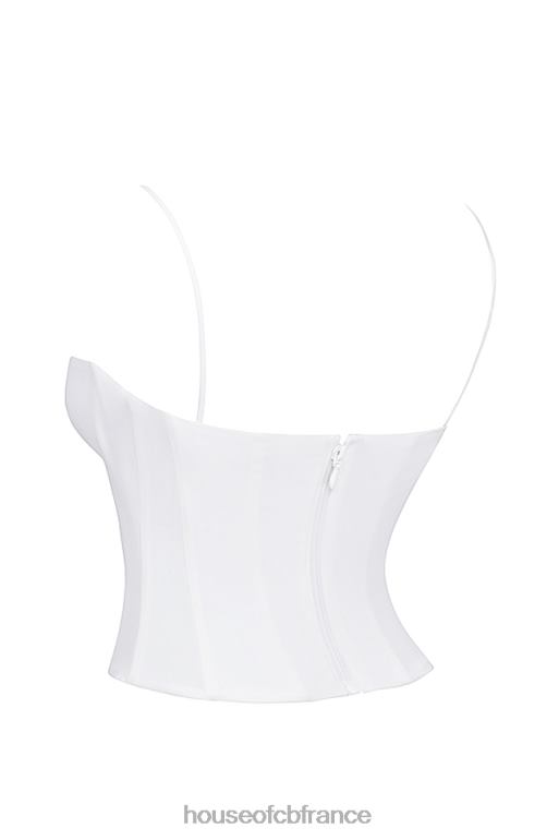 House of CB corset structuré blanc audette N888H22 vêtements