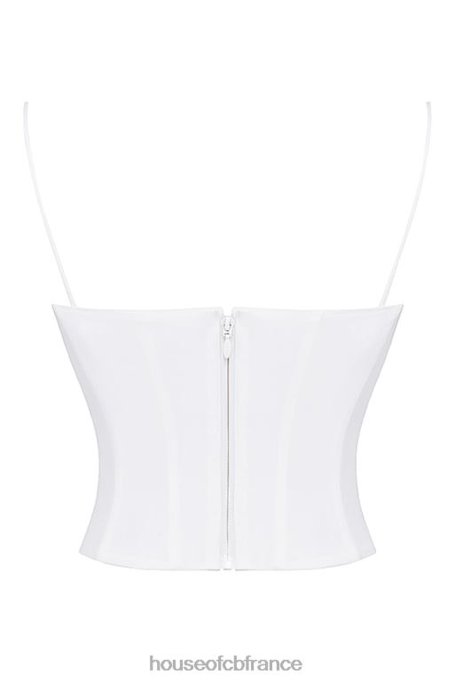 House of CB corset structuré blanc audette N888H22 vêtements