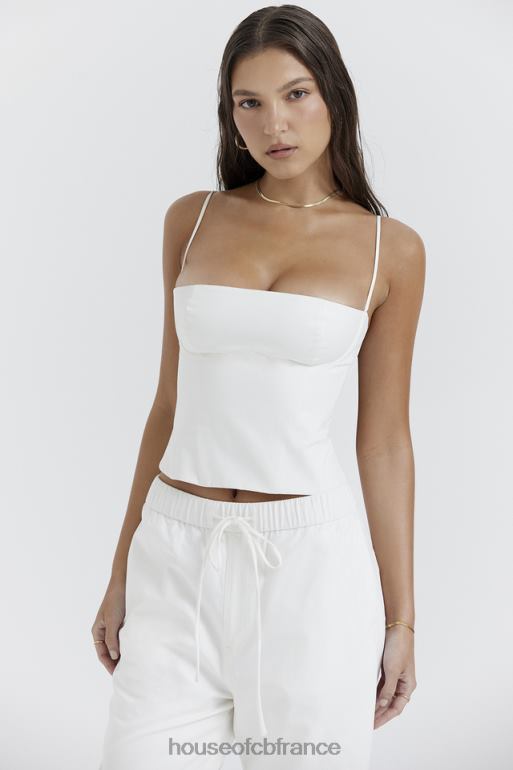House of CB corset structuré blanc audette N888H22 vêtements