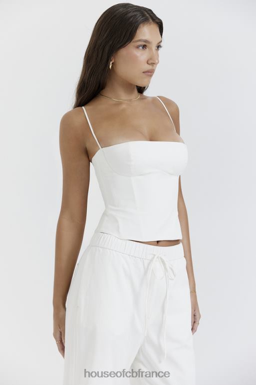 House of CB corset structuré blanc audette N888H22 vêtements
