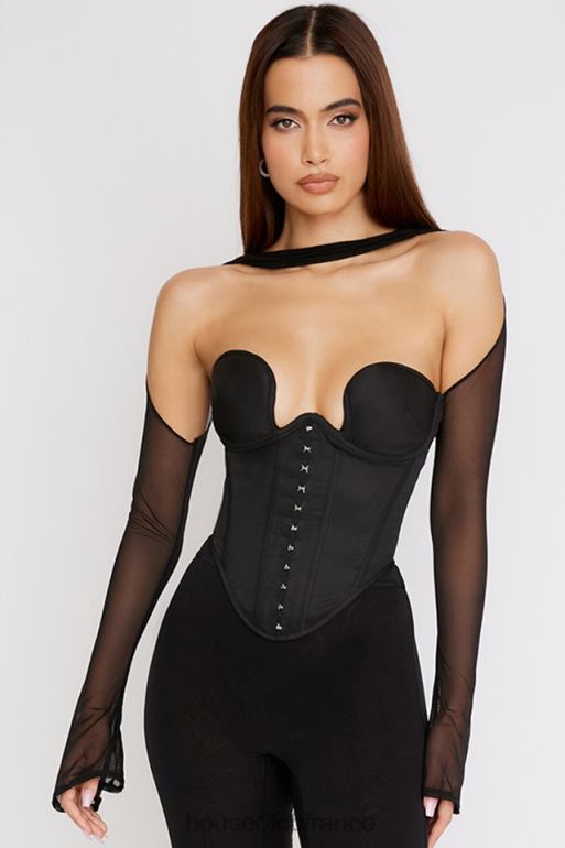 House of CB corset structuré noir mina N888H72 vêtements