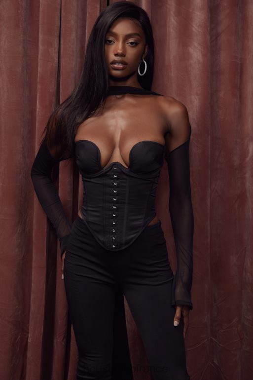 House of CB corset structuré noir mina N888H72 vêtements