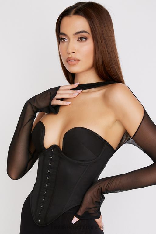 House of CB corset structuré noir mina N888H72 vêtements