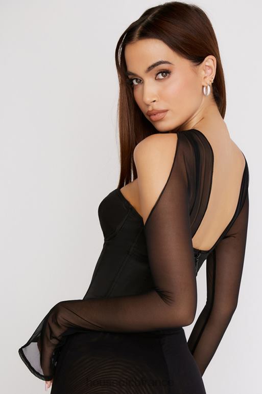 House of CB corset structuré noir mina N888H72 vêtements