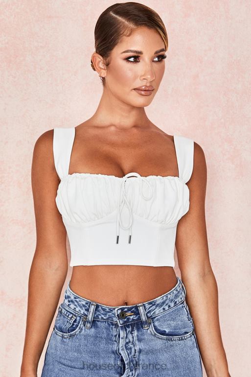 House of CB haut corset blouson blanc Noemi N888H104 vêtements