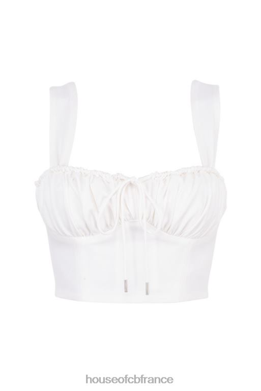 House of CB haut corset blouson blanc Noemi N888H104 vêtements