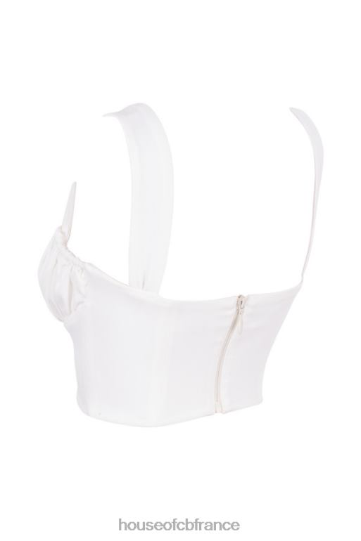 House of CB haut corset blouson blanc Noemi N888H104 vêtements