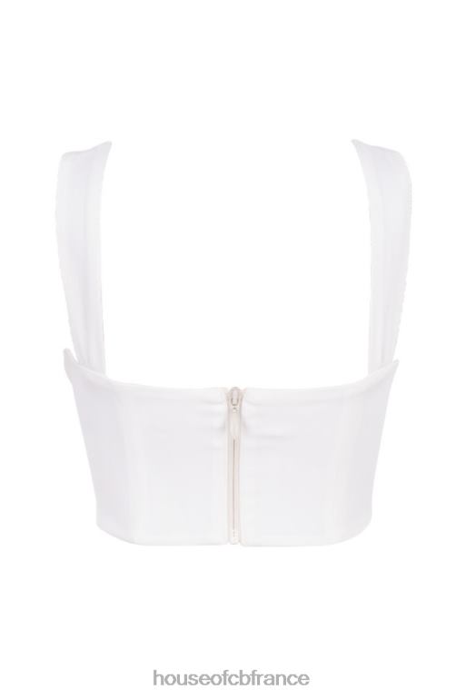 House of CB haut corset blouson blanc Noemi N888H104 vêtements