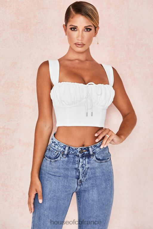 House of CB haut corset blouson blanc Noemi N888H104 vêtements