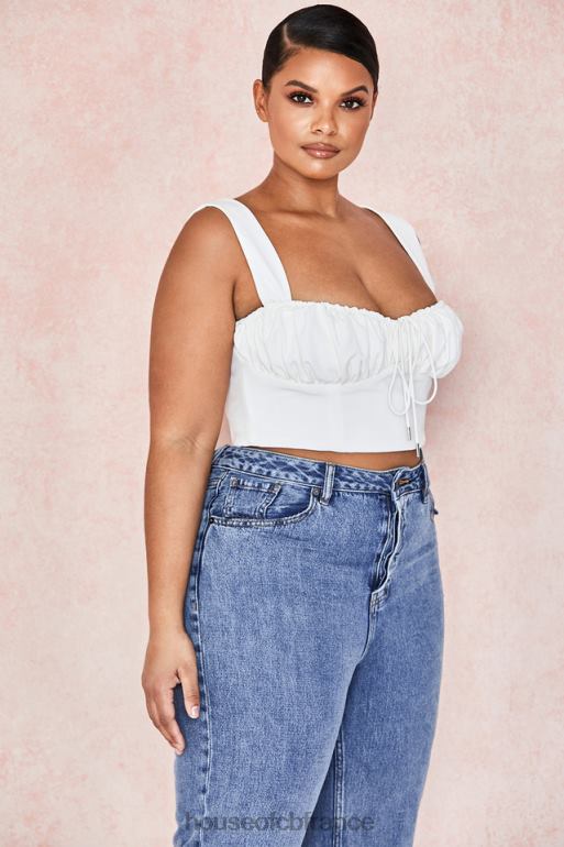 House of CB haut corset blouson blanc Noemi N888H104 vêtements