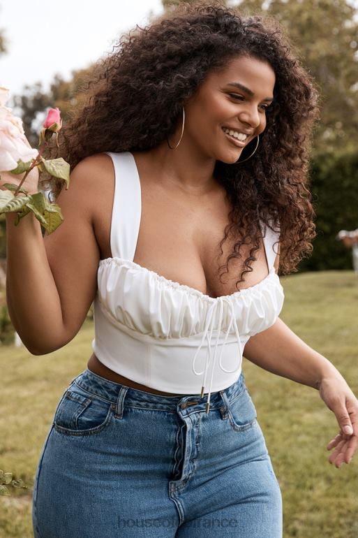 House of CB haut corset blouson blanc Noemi N888H104 vêtements