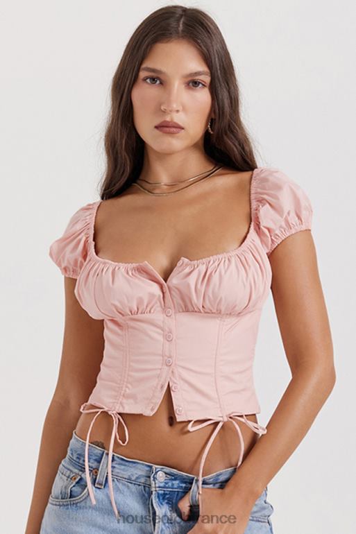 House of CB haut froncé rose bébé Kitty N888H19 vêtements