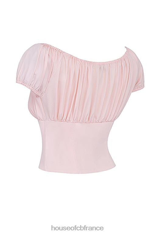 House of CB haut froncé rose bébé Kitty N888H19 vêtements