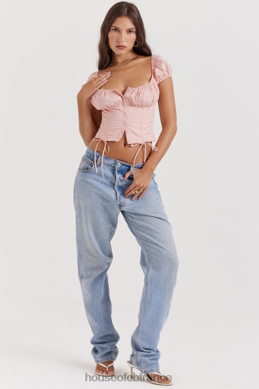 House of CB haut froncé rose bébé Kitty N888H19 vêtements