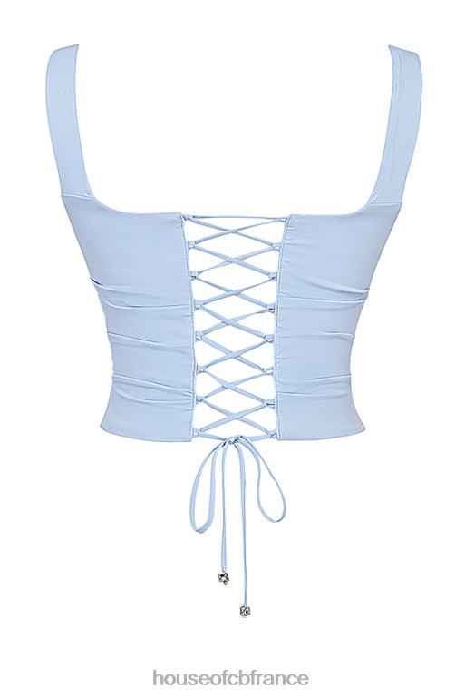 House of CB un corset bleu doux N888H20 vêtements