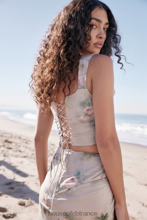 House of CB un corset floral vintage N888H28 vêtements