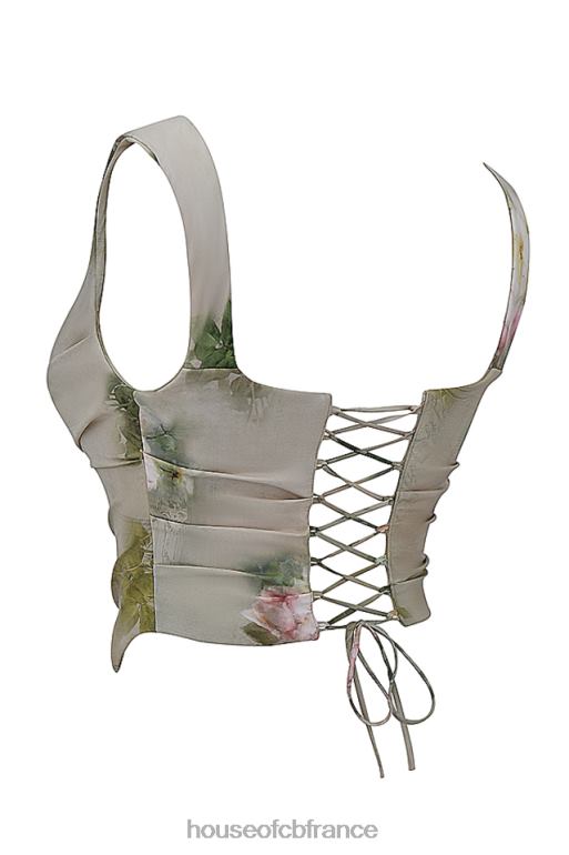 House of CB un corset floral vintage N888H28 vêtements