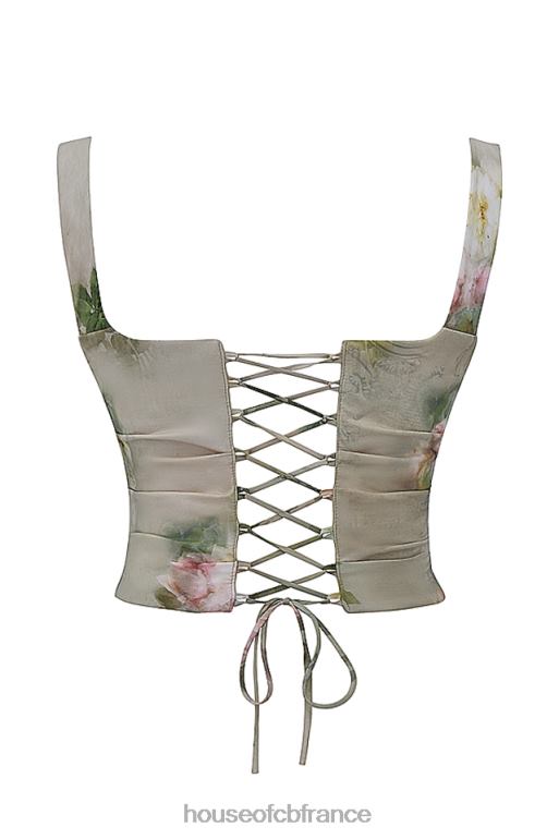 House of CB un corset floral vintage N888H28 vêtements