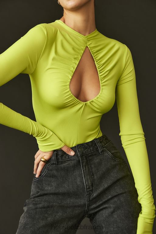 House of CB Estrelle - body découpé vert lime N888H736 vêtements
