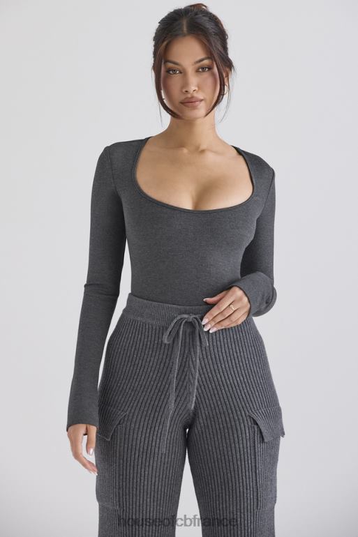 House of CB Marianna - Body loungewear anthracite N888H697 vêtements