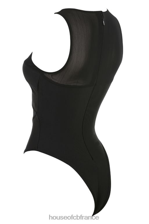 House of CB body bandage noir sans manches Chiara N888H718 vêtements