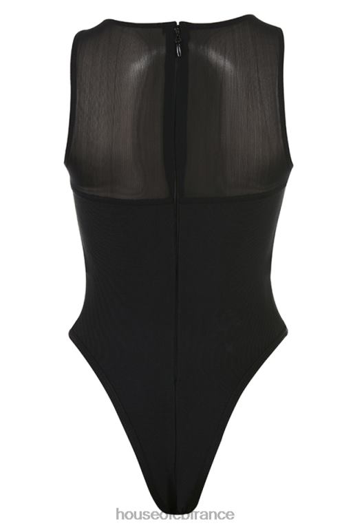 House of CB body bandage noir sans manches Chiara N888H718 vêtements