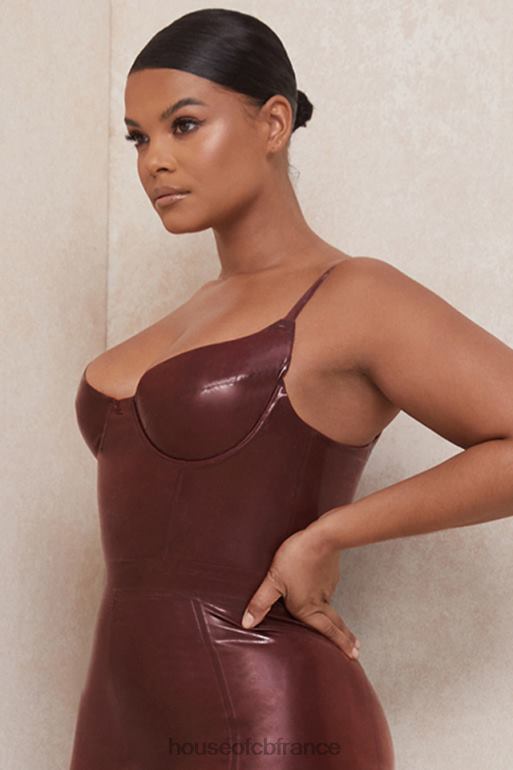 House of CB body bustier en latex tia raisin N888H797 vêtements