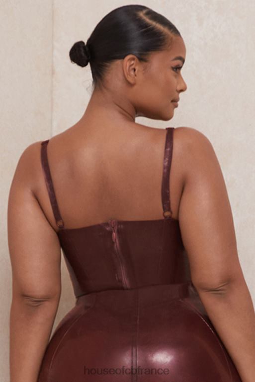 House of CB body bustier en latex tia raisin N888H797 vêtements