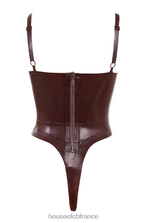 House of CB body bustier en latex tia raisin N888H797 vêtements
