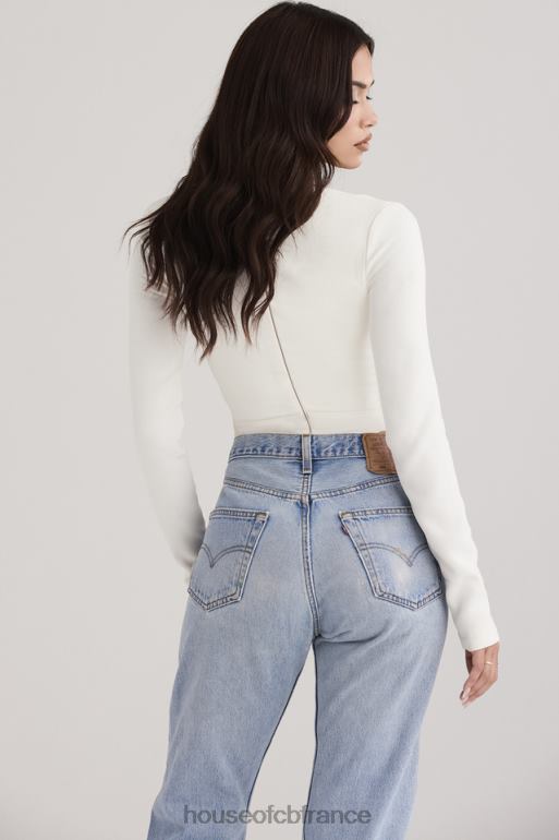 House of CB body à découpes Danica blanc N888H719 vêtements