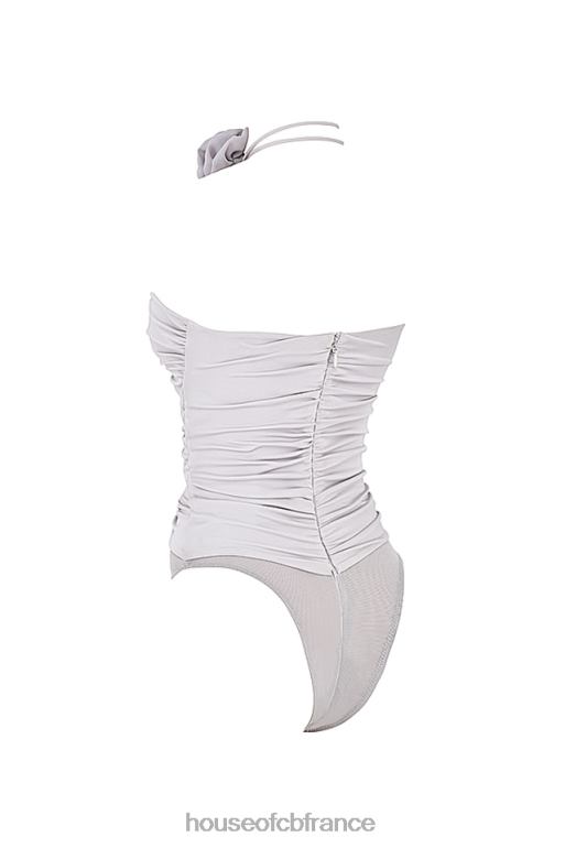 House of CB body gris à fleurs joie N888H713 vêtements