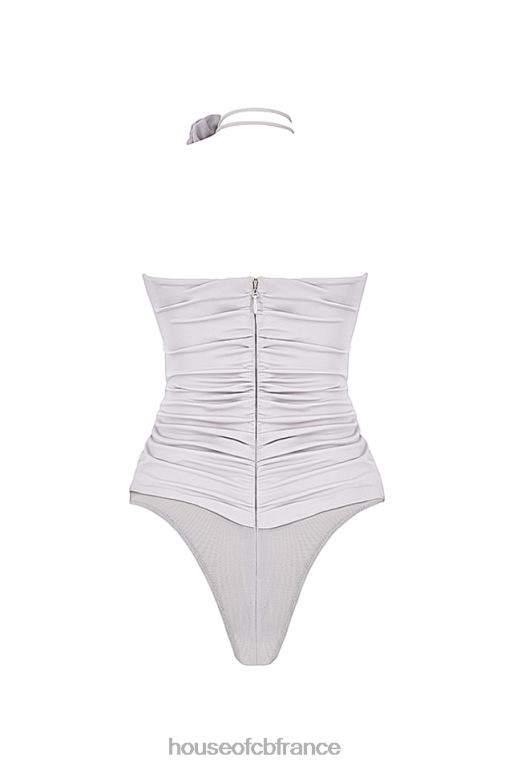 House of CB body gris à fleurs joie N888H713 vêtements