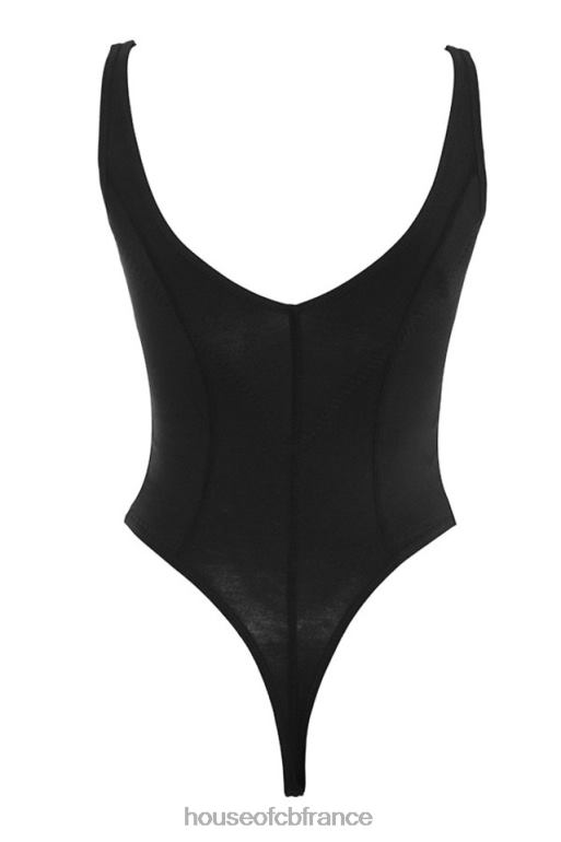 House of CB body imani en jersey doux noir chiné N888H811 vêtements