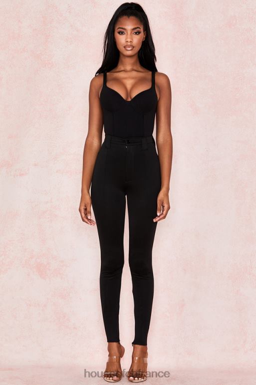 House of CB body imani en jersey doux noir chiné N888H811 vêtements