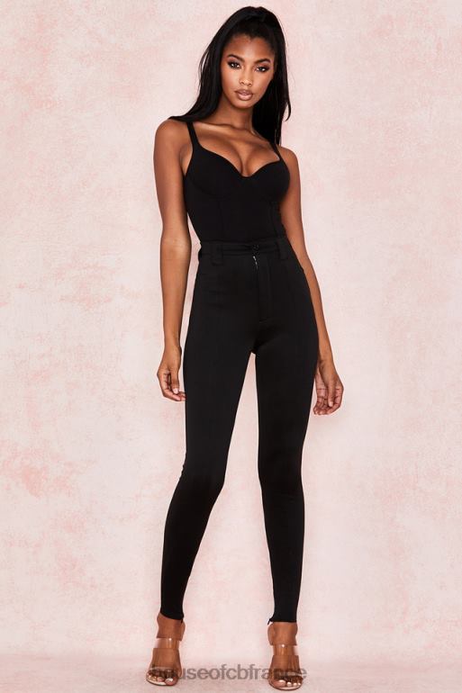 House of CB body imani en jersey doux noir chiné N888H811 vêtements