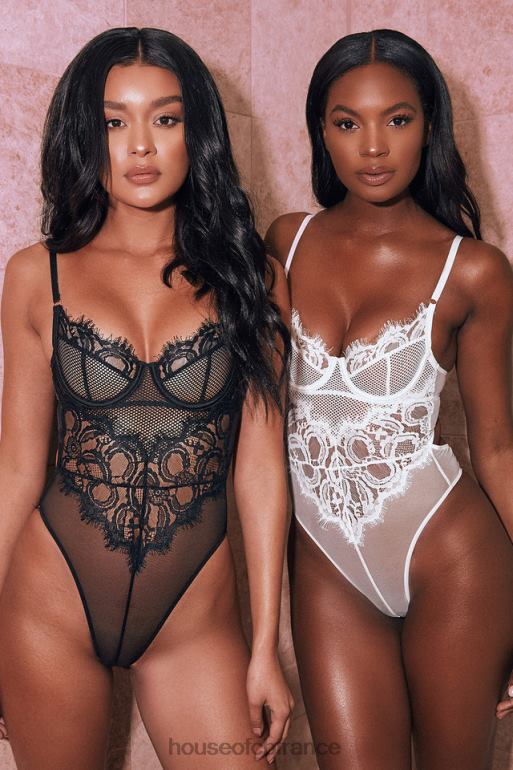House of CB body nadia en dentelle blanche N888H820 vêtements