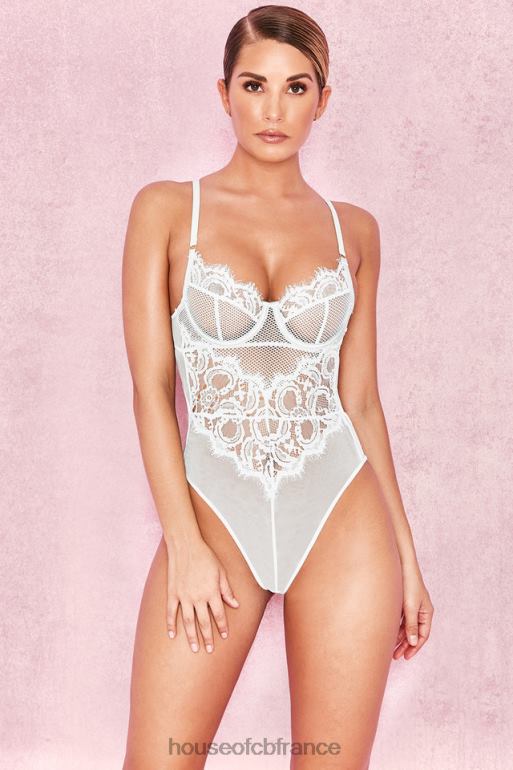 House of CB body nadia en dentelle blanche N888H820 vêtements